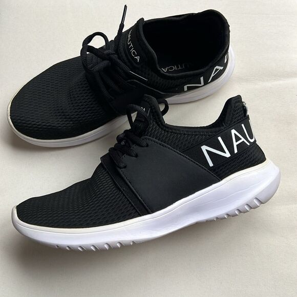 Nautica Shoes - Nautica Black and White Sneakers with Mesh Upper